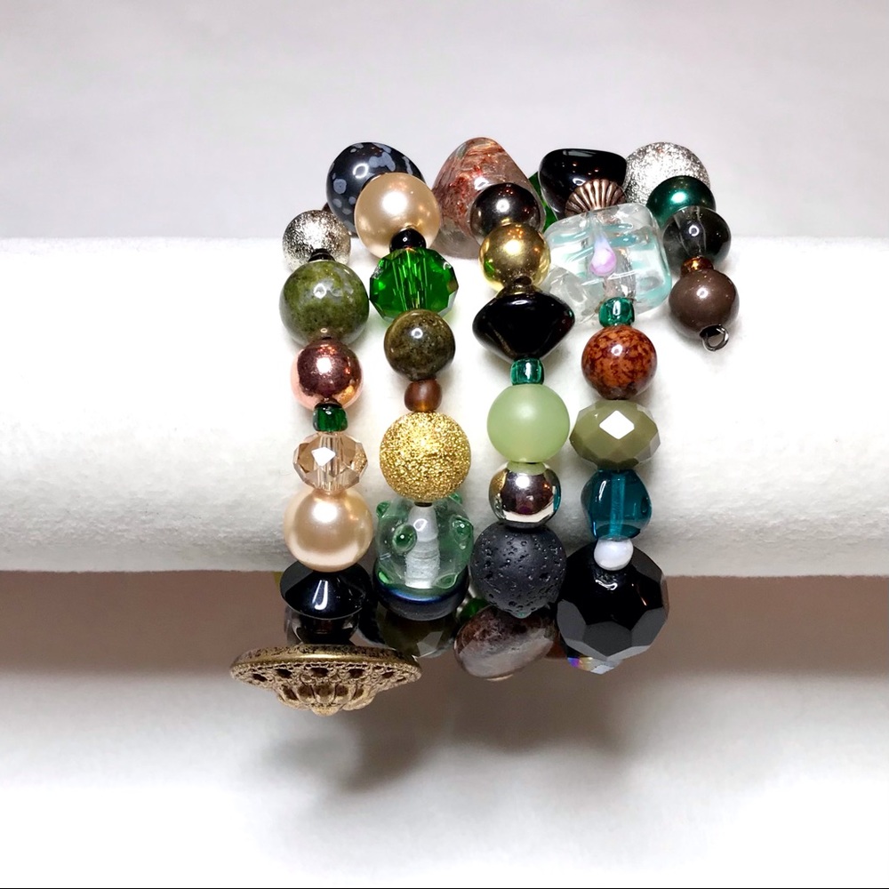 Handmade Bracelet with Vintage and Modern Elements (NB57-6H) New Without Tags - Picture 6 of 8